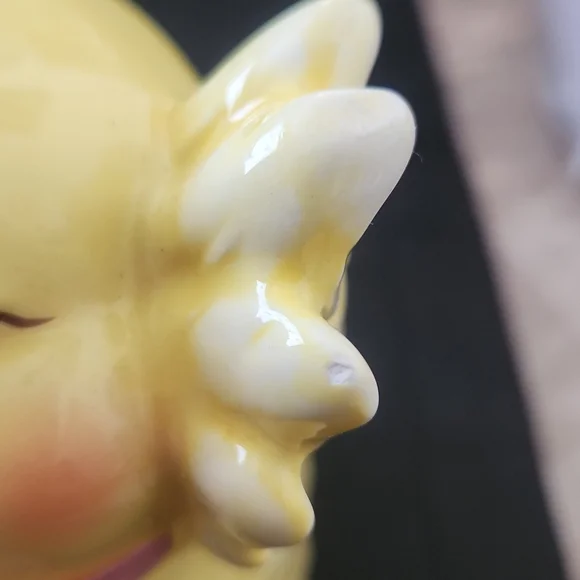 VINTAGE ADORABLE UPSIDE-DOWN BABY CHICK TEA CAP. - Picture 12 of 12